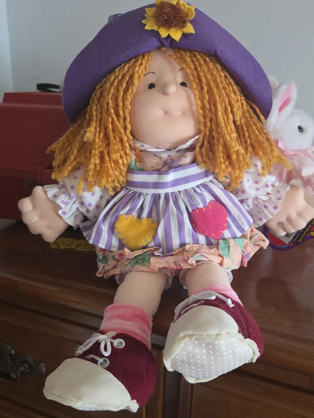 NWT Sweetie Pie Kids Tessa Doll Fully Dressed Yarn Hair Soft Perfect